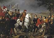 battle of cerignola el gran capitan finds the corpse of louis d armagnac duke of nemours By Antonio María Esquivel